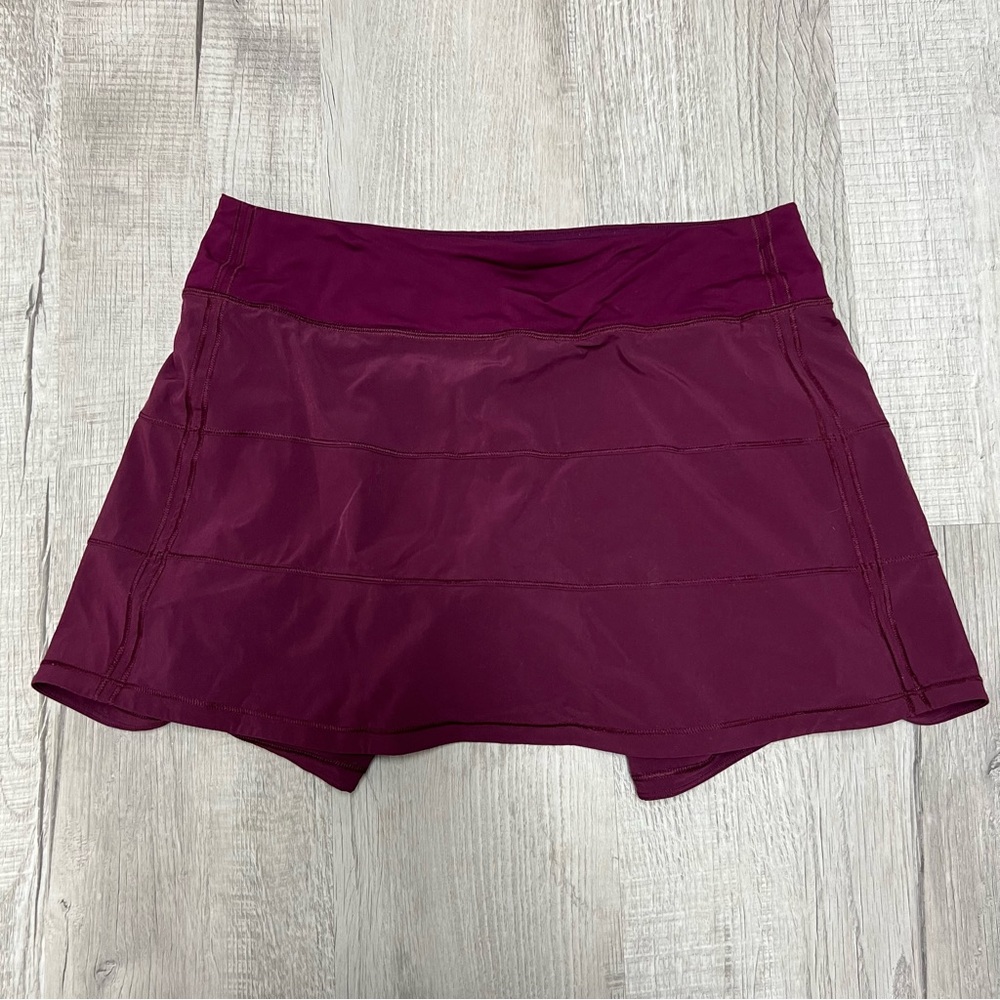 Lululemon Pace Rival Mid-Rise Skirt Tall Size 8 Purple